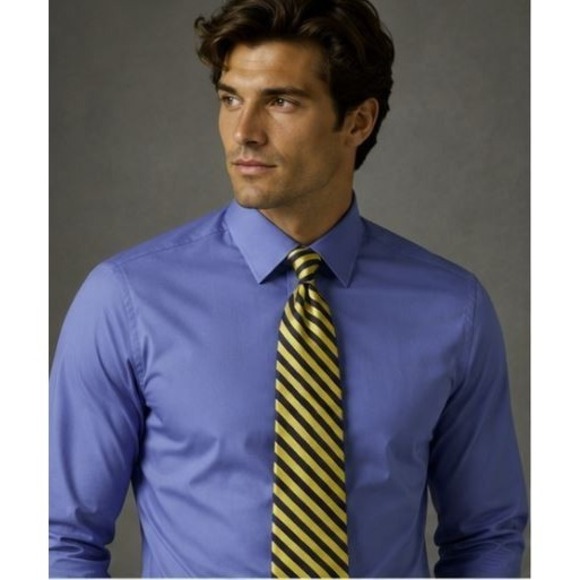 Brooks Brothers Other - Brooks Brothers 346 Pure Silk Repp Tie Navy Gold Striped Stripe Made in USA